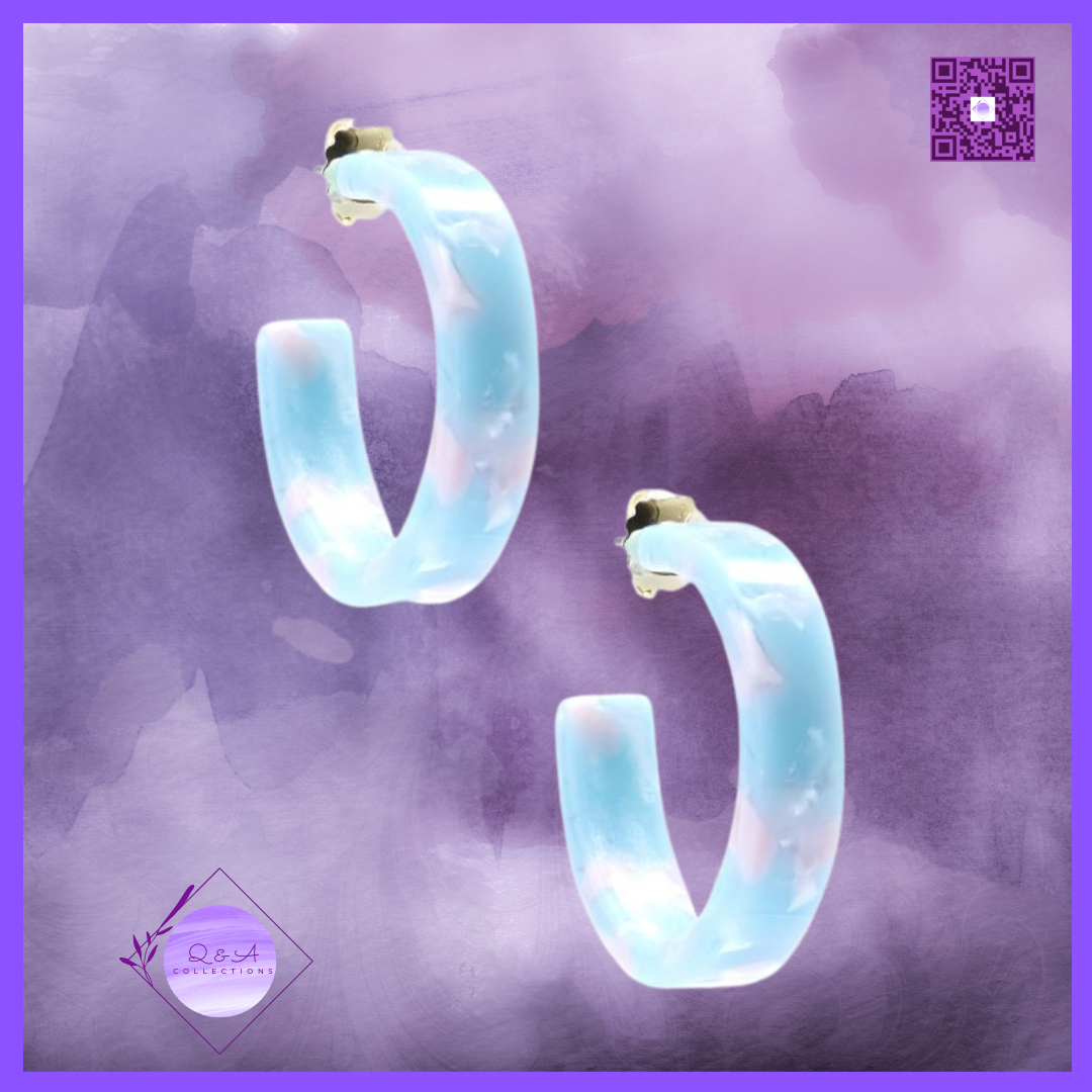 Tortoise Chunky Hoop Earrings