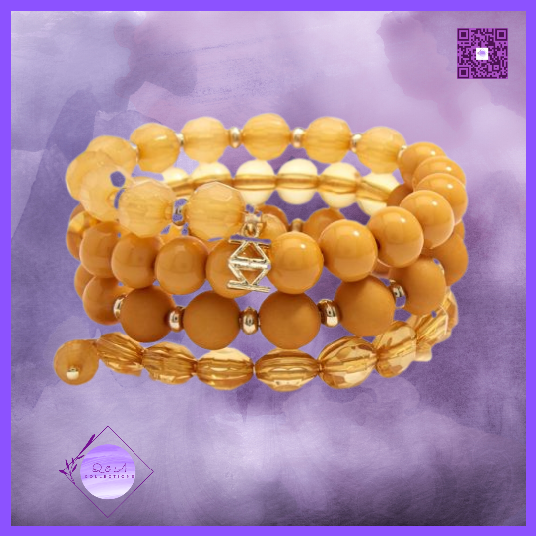 Matte and Glossy Beaded Bracelets