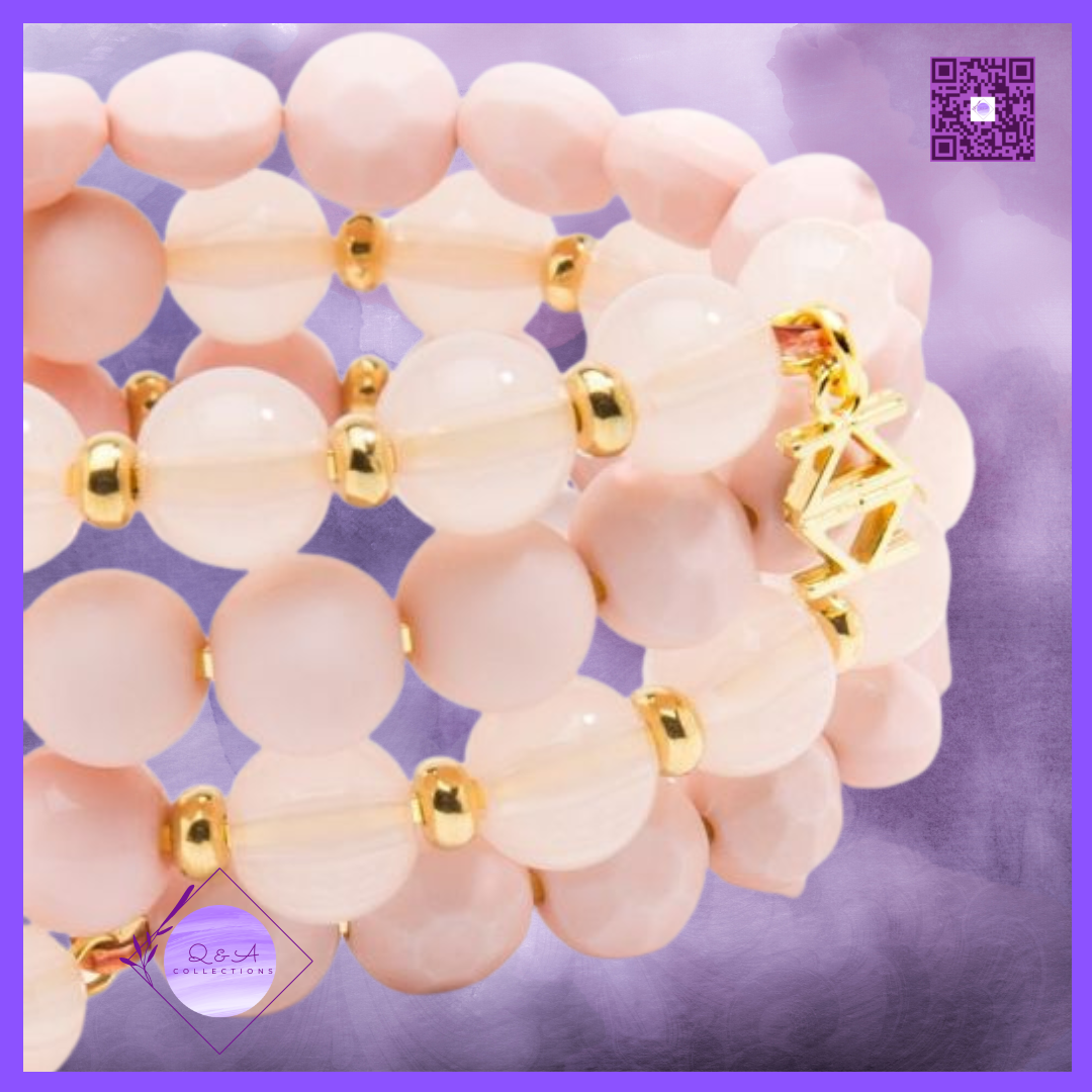 Matte and Glossy Beaded Bracelets