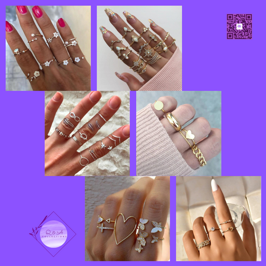 Boho Rings Set