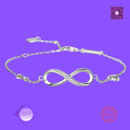 925 Sterling Silver Infinity Bracelets