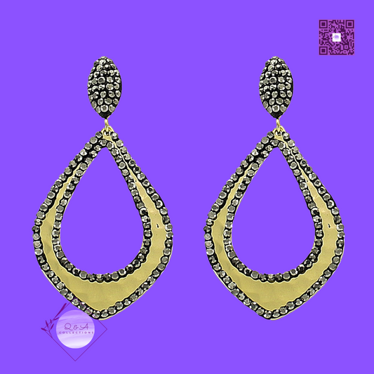 Luxe Open Teardrop Earrings